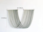 QULBUJ Dip Dye Large Macrame Wall Hanging Tie-Dye Yarn Tapestry Home Boho Wall Decor Ombre Art Headboard Bedroom Living Room 52" Wx34 L,Green