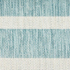 Nourison Home Positano Aqua Ivory 8' x 10' Area Rug - Easy Clean, Non Shedding, Bed Room, Living Room, Dining Room, Kitchen (8' x 10')