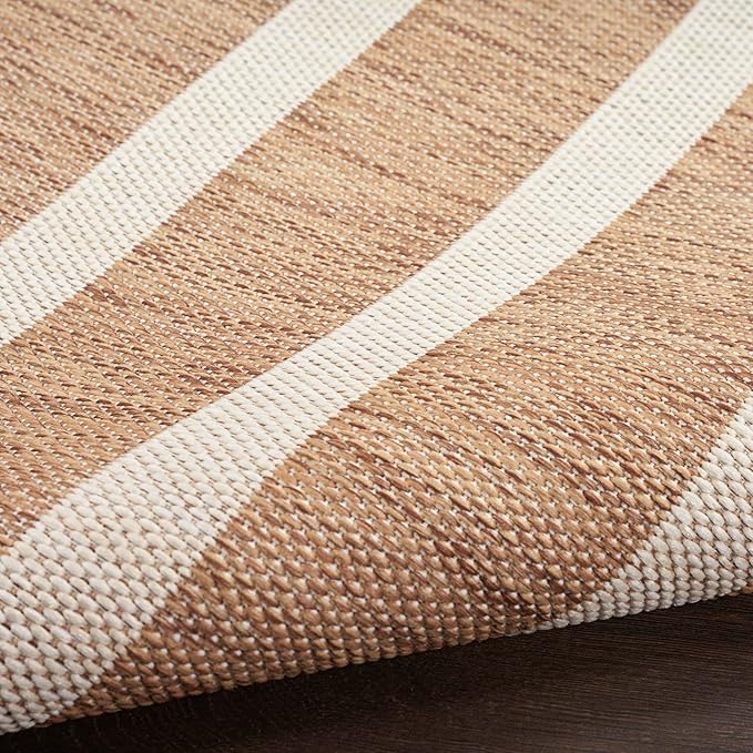 Nourison Home Positano Jute Ivory 7' x 10' Area Rug - Easy Clean, Non Shedding, Bed Room, Living Room, Dining Room, Kitchen (7' x 10')