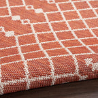 Nourison Home Positano Terracotta 5' x 7' Area Rug - Easy Clean, Non Shedding, Bed Room, Living Room, Dining Room, Kitchen (5' x 7')