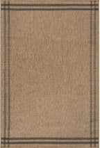 Easy Jute Rugs 8x10 Bordered Natural Color Living Room Indoor Outdoor Area Rug for Patio and Kitchen Rug High Traffic Washable Easy to Clean Solid Boho Woven Design Outside Carpet (8 x 10)