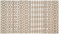 Cotton Morroccan Area Runner Rug 27x45 Inches - Beige, Non Slip Soft & Sturdy Patio Runners Ideal for Hallways, Entryway, Kitchen, Bedroom | Machine Washable Neutral Boho Door Mat for Bathroom