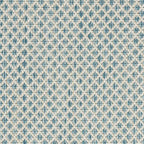 Nourison Home Courtyard Ivory Aqua 5' x Round Area Rug - Easy Clean, Non Shedding, Bed Room, Living Room, Dining Room, Kitchen (5' x Round)