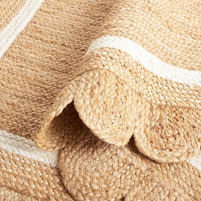 SAFAVIEH Natural Fiber Collection Area Rug - 2'3" x 7' Runner, Natural/Ivory, Geometric Design, Ideal for High Traffic Areas in Living Room, Bedroom, Dining (NF896A)