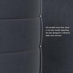 Spatial Order Upholstered Round Ottoman (No Lid, Seat Only) | Spatial Order Home Décor | Foot Rest Pouf – Steel Blue Velvet