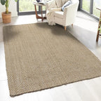 JONATHAN Y Espina Hand Woven Herringbone Chunky Jute Ivory Indoor Area Rug, 4x6, Bohemian, Cottage, Easy-Cleaning for Living Room, Bedroom, Kitchen, Pet Friendly, Non-Shedding (NFR101B-4)