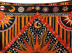 Popular Handicrafts Wall Hanging Tapestry For Bedroom Hippie Burning Sun and Moon Meditation Bohemian Hippy Psychedelic Design Indian Tapestries Bedspread 90 x 108 inches (230cm x 270cm) Green