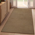 3x5 ft Area Rug Entryway Runner Rug Non Slip Washable, Boho Woven Kitchen Runner Rugs Door Mat Entry Rugs Carpet for Indoor Foyer Backdoor Hallway Floor Bedroom Living Room, Dark Brown/Coffee