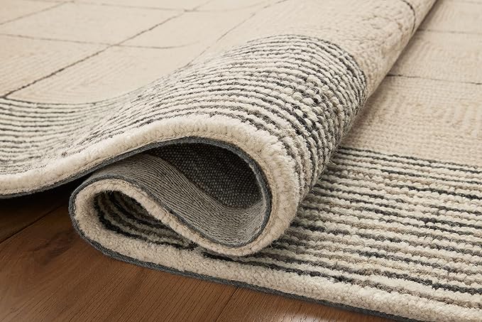 Loloi Chris Loves Julia Francis Collection FRA-02 Cream/Black 2'-0" x 5'-0" Accent Rug