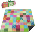 Extra Large Picnic Blankets Waterproof Foldable (80"x 80") Boho Beach Blanket Waterproof Sandproof,3-Layer Thicking Mat Outdoor Packable Camping Blanket