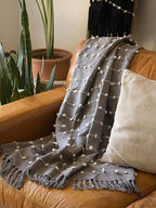 DII Woven Loop Throw Collection, 50x60, Gray