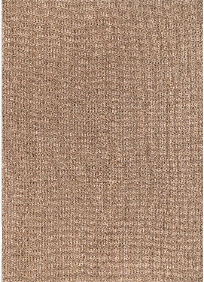 Easy Jute Rug 4x6 Indoor Outdoor Natural Rugs Solid Fiber Rug Woven Area Rug Boho Easy Clean Inside Carpet for Living Room Bedroom Dining Room Hallway or Outdoor Patio Porch (4 X 6 Natural)