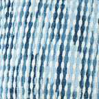 Boho Chenille Striped Pillow Cover 12x20 Inch, Decorative Lumbar Pillow Cover for Couch Bed Sofa Living Room Bedroom Farmhouse Modern Home Decor Accent Pillowcases Set of 2, Blue White