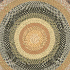 SAFAVIEH Washable Rug Outdoor Braided Collection - 4' Round, Multi, Handmade & Reversible, Non-Shedding & Easy to Clean, Ideal for Patio, Backyard, Mudroom (BRD308A)