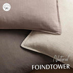 Foindtower Set of 2, Decorative Linen Soild Throw Pillow Covers Soft Accent Euro Cushion Case Boho Farmhouse Pillowcase for Chair Couch Sofa Bedroom Living Room Home Decor 18 x 18 Inch Dusty Pink