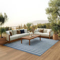 Nourison Home Positano Navy Ivory 8' x 10' Area Rug - Easy Clean, Non Shedding, Bed Room, Living Room, Dining Room, Kitchen (8' x 10')