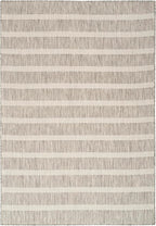 Nourison Home Positano Grey Ivory 6' x 9' Area Rug - Easy Clean, Non Shedding, Bed Room, Living Room, Dining Room, Kitchen (6' x 9')
