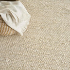Nourison Home Natural Jute Ivory 8' x 10' Area Rug - Easy Clean, Non Shedding, Bed Room, Living Room, Dining Room, Kitchen (8' x 10')