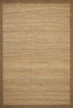 Loloi Amber Lewis Lilah Collection LIH-01 Natural/Bark 2'-6" x 7'-6" Runner Rug Jute, Wool, Cotton, Neutral, Living, Bedroom, Dining, Rug