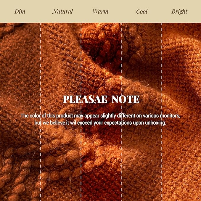 BATTILO HOME Fall Decor Caramel Throw Blanket for Couch, Rust Orange Throw Blanket for Bed, Decorative Fall Throw for Sofa, 50"x60"
