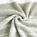 WRENGONGE Sage Green Throw Blanket, 50x70 Soft Cozy Striped Throw Blankets for Couch, Sofa, Bed, Travel, Lightweight Fluffy Warm Plush Decorative Blankets for Women, Men Gift