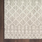 Nourison Home Positano Light Grey 9' x 12' Area Rug - Easy Clean, Non Shedding, Bed Room, Living Room, Dining Room, Kitchen (9' x 12')