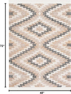 SAFAVIEH Natural Fiber Collection Accent Rug - 4' x 6', Natural & Black, Handmade Boho Southwestern Fringe Jute, Ideal for High Traffic Areas in Entryway, Living Room, Bedroom (NFB401A)