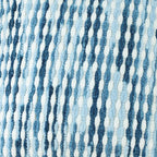 Boho Chenille Striped Pillow Cover 18x18 Inch, Decorative Pillow Cover for Couch Bed Sofa Living Room Bedroom Farmhouse Modern Home Decor Accent Pillowcases Set of 1, Blue White