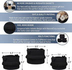 NaturalCozy 3-Piece Decorative Storage Basket Set – Black Cotton Rope Small Woven Baskets for Organizing for Nursery Baby Stuff, Gift, Vanity, Montessori, Dog Cat Toy Bin, Planter, Bathroom Shelves