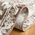 SAFAVIEH Area Rug 9x12 - Vintage Hamadan Collection - Large - Brown & Ivory, Traditional Persian Design, Non-Shedding & Easy to Clean, Ideal for Living Room, Bedroom, Dining Space (VTH211T)