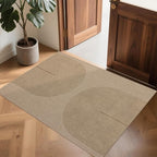 Easy Jute Rug 2x3: Indoor Outdoor Natural Boho Front Door Mat Non Slip - Farmhouse Neutral Contemporary Small Carpet for Entryway Kitchen Bathroom Bedroom Washable