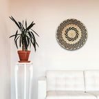 Woven Wall Basket Decor - Woven Bowls Trays Hanging Baskets Indoor Bowl For Home Wall Art.Rustic Durable Structured Boho Decorations. Different Solo Gift Products