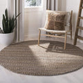 SAFAVIEH Natural Fiber Collection Area Rug - 6' Round, Beige, Handmade Jute, Braided Woven Design, Ideal for Living Room, Bedroom (NF212B)