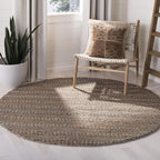 SAFAVIEH Natural Fiber Collection Area Rug - 6' Round, Beige, Handmade Jute, Braided Woven Design, Ideal for Living Room, Bedroom (NF212B)