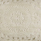 Better Trends Chenille Bedspread Set 3 Pieces Ivory 100% Cotton King Size Bedspread Medallion Pattern 2 King Shams Luxurious Feel Perfect for Gifting All Seasons, Machine Washable, Rio Collection