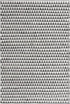 Unique Loom Chindi Jute Collection Area Rug (7' 1" x 10' Rectangle, White Black)
