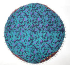 CRAFT KALA Large Round Bohemian Floor Pillow Pouf Cover Mandala Meditation Room Pillow Cover for Adults Boho Seating Poufs Cushion Cover for Kids Playroom Multi 6 Color 32" Round