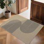 Easy Jute Rug 2x3: Indoor Outdoor Natural Boho Front Door Mat Non Slip - Farmhouse Neutral Contemporary Small Carpet for Entryway Kitchen Bathroom Bedroom Washable