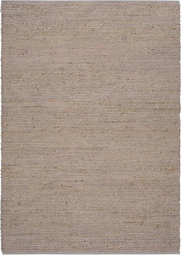 Nourison Home Natural Jute Grey 8' x 10' Area Rug - Easy Clean, Non Shedding, Bed Room, Living Room, Dining Room, Kitchen (8' x 10')