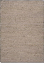 Nourison Home Natural Jute Grey 5' x 7' Area Rug - Easy Clean, Non Shedding, Bed Room, Living Room, Dining Room, Kitchen (5' x 7')