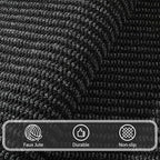 Softlife 4x6 Faux Jute Area Rug, Washable Rugs for Entryway Modern Farmhouse Non-Slip Accent Rug Floor Carpet for Dining Room Living Room Bedroom Kitchen Entryway, Black
