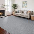 Washable Area Rug 8x10 Feet Grey Non Slip Living Room Kitchen Rugs Indoor Entryway Rug Floor Carpet for Dining Living Room Bedroom