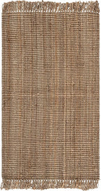 SAFAVIEH Natural Fiber Collection Accent Rug - 3' x 5', Natural, Handmade Woven Fringe Jute, Ideal for High Traffic Areas in Entryway, Living Room, Bedroom (NF809A)