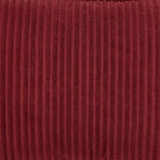 Better Trends Jullian Collection is Super Soft and Light Weight in Bold Stripes Design 100% Cotton Tufted Unique Luxurious Machine Washable Tumble Dry, King Sham, Burgundy