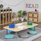 ECR4Kids SoftZone Floor Cushions, Round, Flexible Seating, Contemporary, 6-Piece