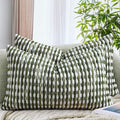 AmHoo Set of 2 Boho Chenille Pillow Cover Decorative Tufted Pillowcase for Couch Bed Sofa Bedroom Living Room Modern 12 x 20-Inch Sage Green