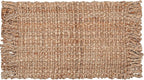 Hausattire Hand Woven Jute Rug 20"x32"- Natural, Reversible Farmhouse Boho Accent Rustic Rugs for Kitchen, Living Room, Bedroom, Entryway Rag Rug | Small Decorative Floor Rugs - 20x32 Inches