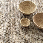 Dash & Albert Jute Handwoven Seaglass Rug, 2.5 X 8 Feet, Blue Solid Pattern