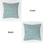 AELS Boho Decorative Textured Throw Pillow Covers 18x18, Modern Mid Century Rainbow Tufted Pillow Case, Farmhouse Rustic Geometric Woven Cushion Case for Bed Couch Sofa, Green