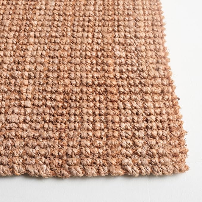 SAFAVIEH Natural Fiber Collection Area Rug - 4' x 6', Natural, Rustic Farmhouse Style, Handmade Jute, Ideal for The Living Room, Bedroom, Dining Room (NF676A-4)